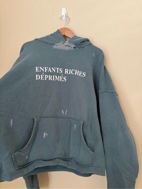 Enfants Riches Deprimes Classic Logo Hoodie Posy Gree… - Gem